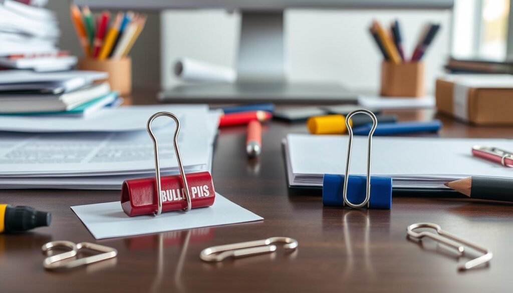 bulldog clips vs. paper clips