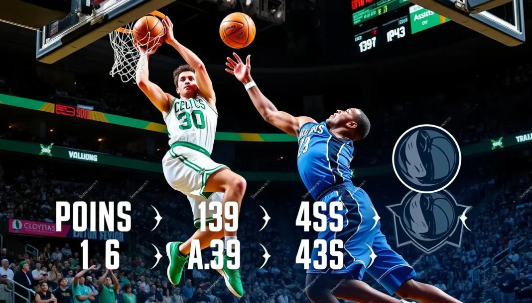 dallas mavericks vs boston celtics match player stats