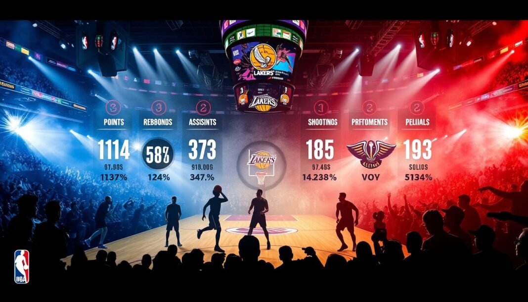 lakers vs new orleans pelicans match player stats