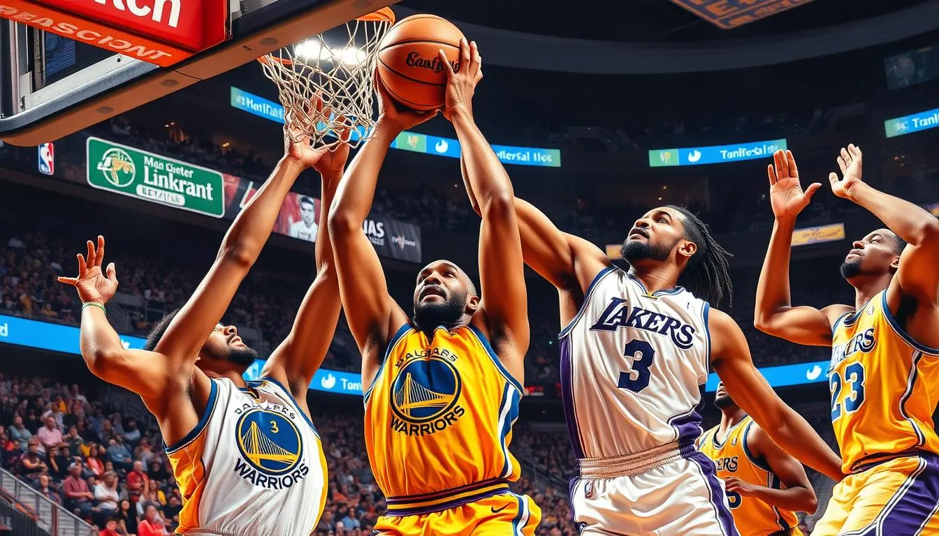 golden state warriors vs lakers match player stats