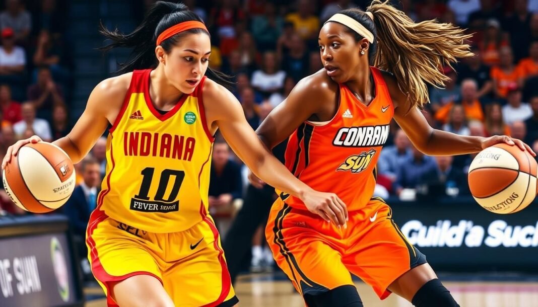 indiana fever vs connecticut sun match player stats