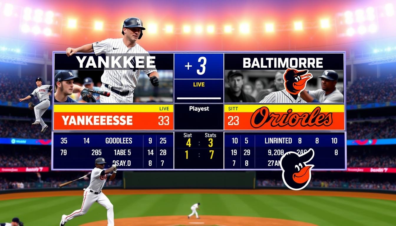 yankees vs baltimore orioles match player stats