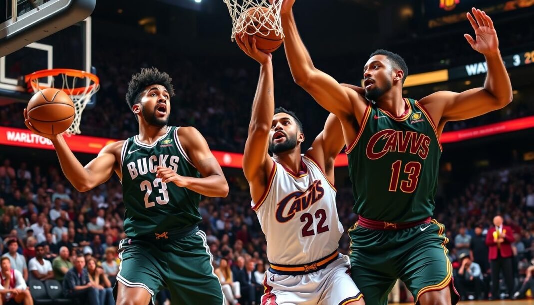 milwaukee bucks vs cleveland cavaliers match player stats