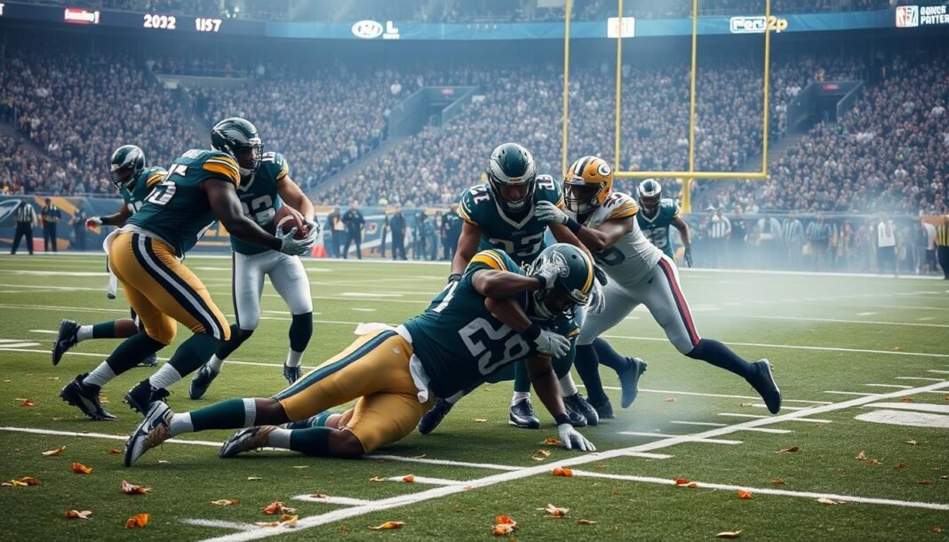 philadelphia eagles vs green bay packers match player stats