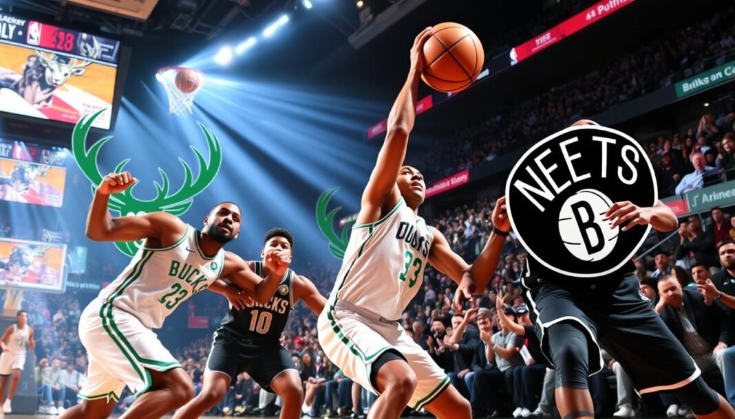 milwaukee bucks vs brooklyn nets match player stats