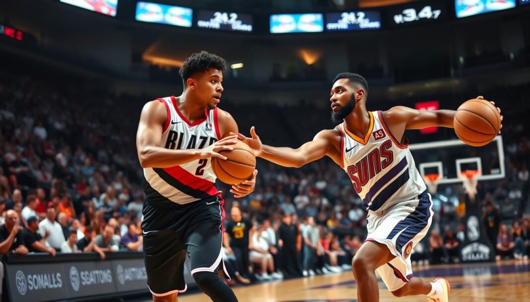 portland trail blazers vs phoenix suns match player stats